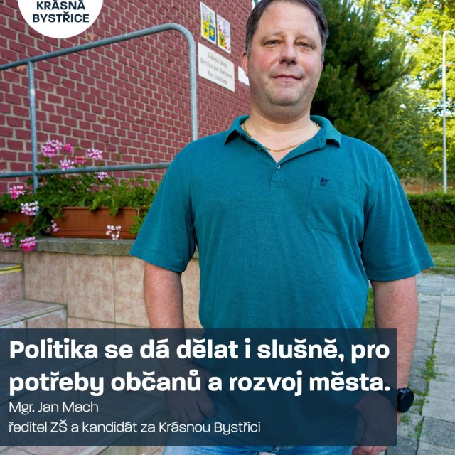 🍀 Představujeme vám dalšího kandidáta za Krásnou Bystřici – Jana Macha. 🍀 Představujeme vám dalšího kandidáta za Krásnou Bystřici – Jana Macha.