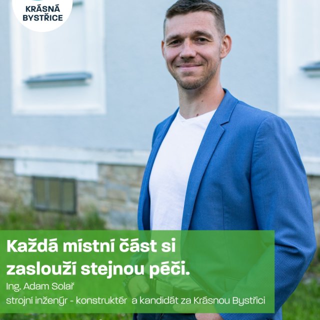🍀 Představujeme vám dalšího kandidáta za Krásnou Bystřici – Adama Solaře 🍀 Představujeme vám dalšího kandidáta za Krásnou Bystřici – Adama Solaře